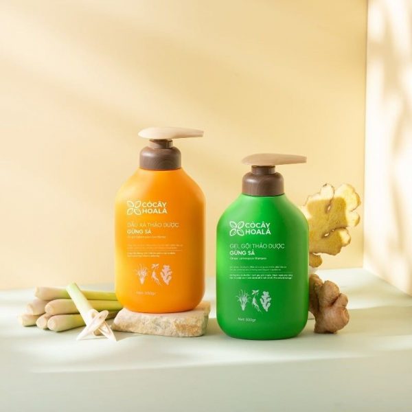 Gel gội xả gừng sả